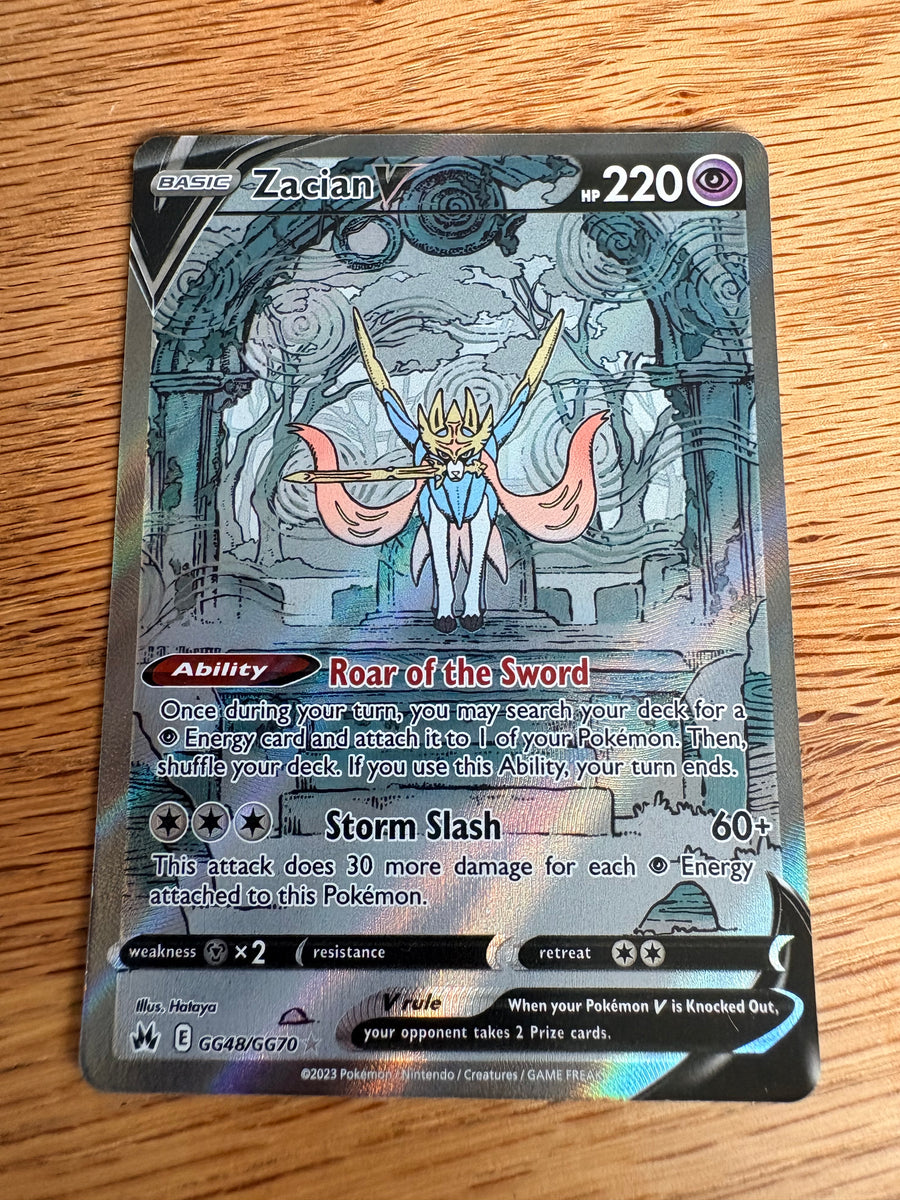 Zacian V GG48/GG70 – Crown Zenith – Galarian Gallery – Englisch – NM